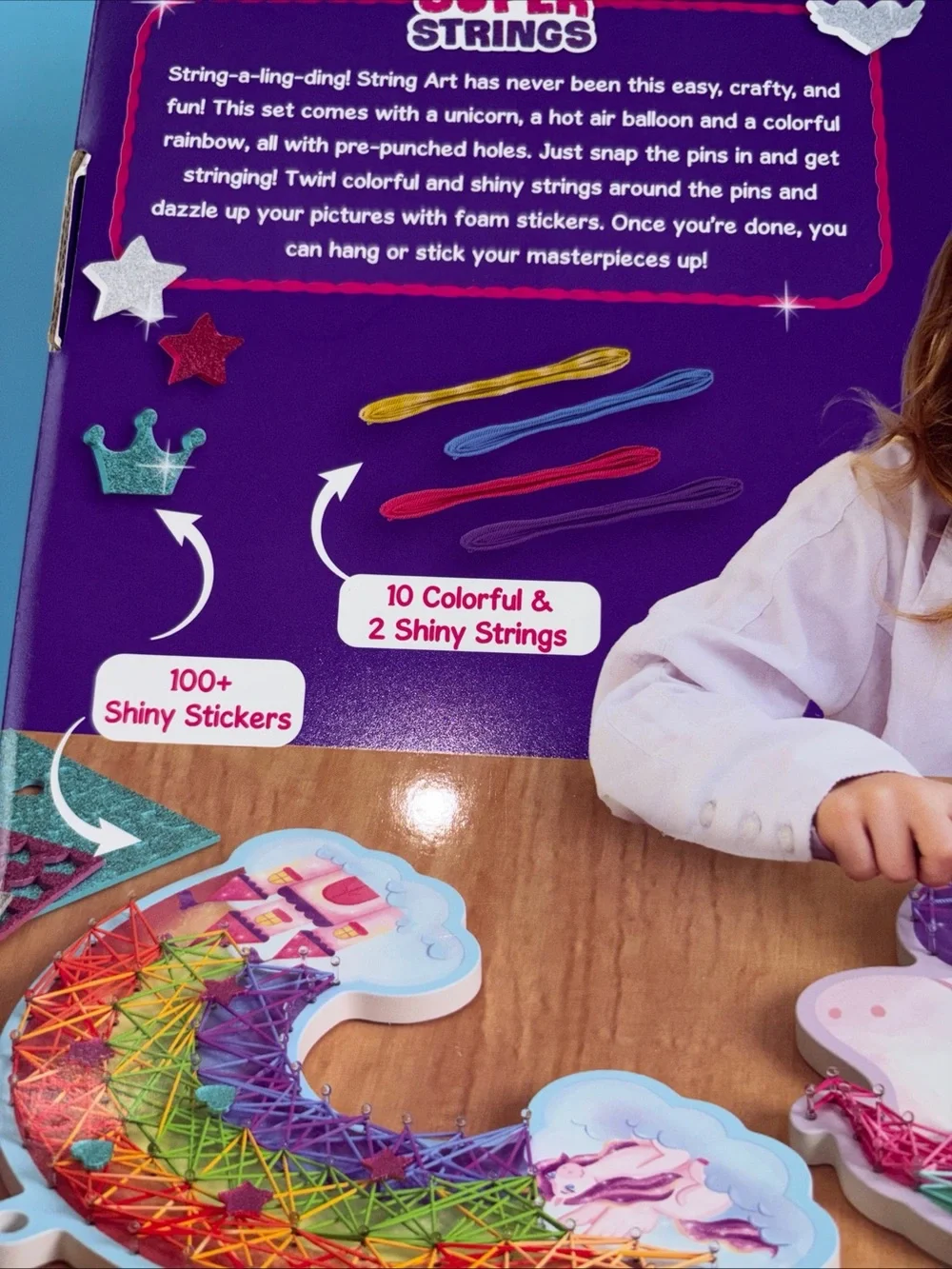 Super Strings Unicorn Magic Mess-Free Art for Kids  Sealed